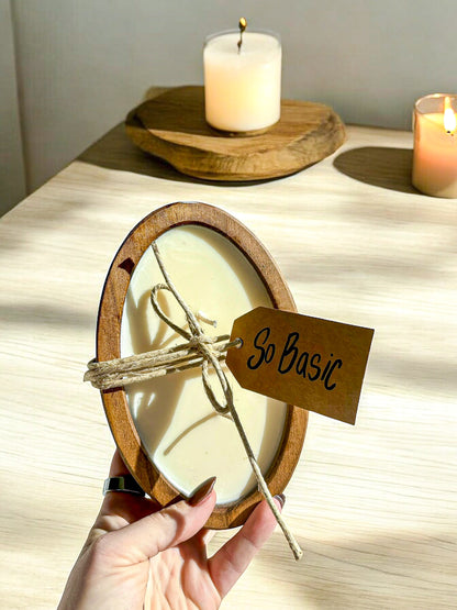 Mini Classic Wood Bowl Candle