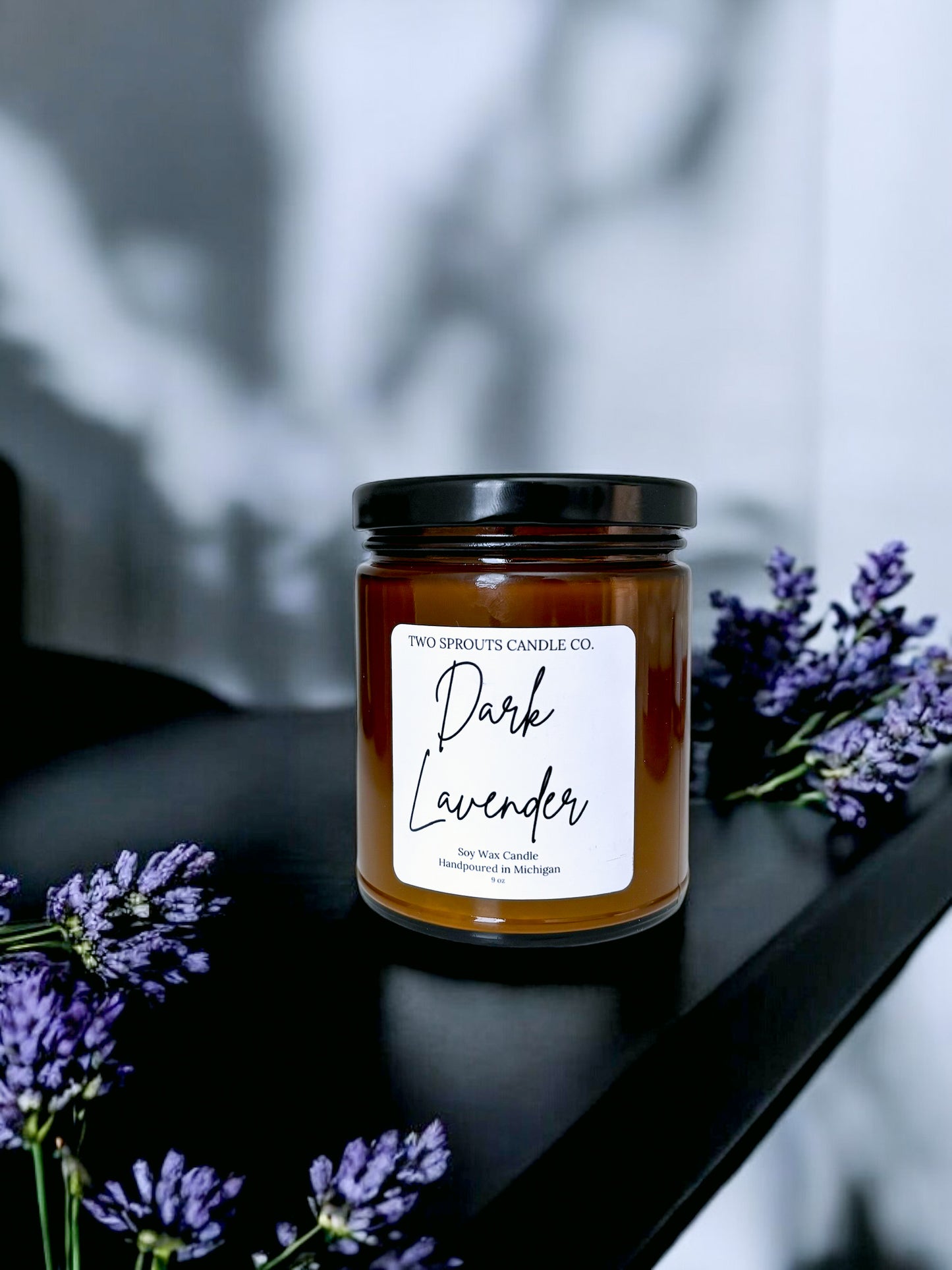 9 oz Dark Lavender Candle