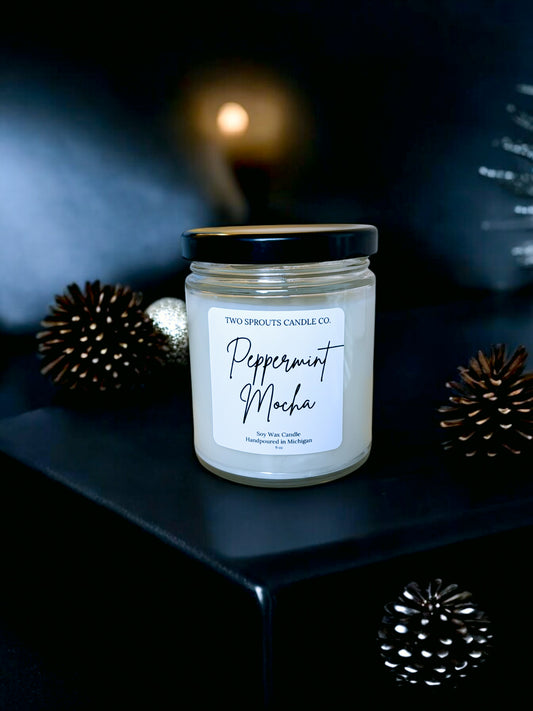 9 oz Peppermint Mocha Candle