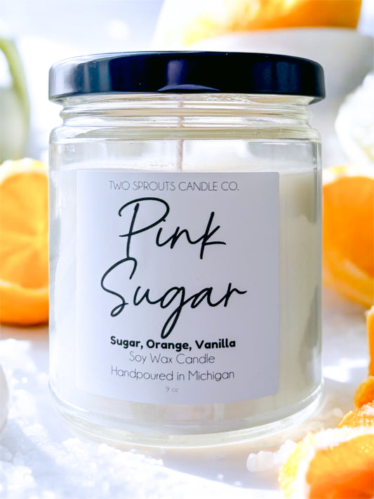 9 oz Pink Sugar Candle