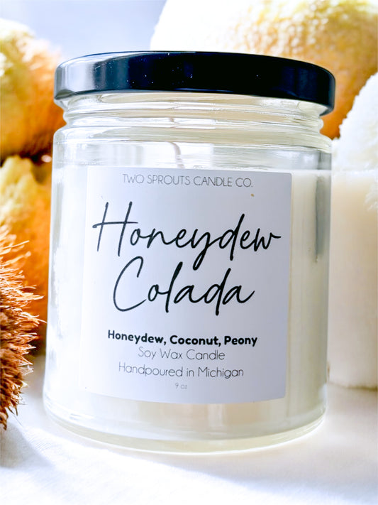 9 oz Honeydew Colada Candle